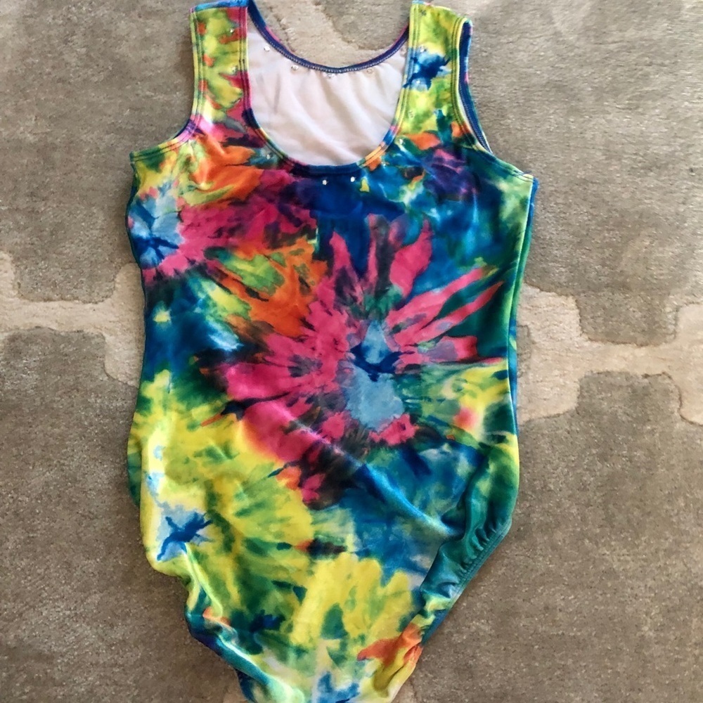 GK Elite Carly Patterson Rhinestone Leotard Sz L - Picture 2 of 5